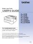 USER S GUIDE HL-2230 HL-2240 HL-2240D HL-2242D HL-2250DN HL-2270DW. Brother Laser Printer. For visually-impaired users