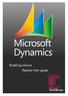 Microsoft Dynamics Practice KR - Review