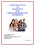 INTRODUCTION TO DIETETICS FOR NEW & PROSPECTIVE STUDENTS