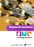 Financial Inclusion. and bank accounts? a training resource