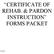 CERTIFICATE OF REHAB. & PARDON INSTRUCTION FORMS PACKET