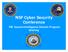 NSF Cyber Security Conference. FBI Counterintelligence Domain Program Briefing