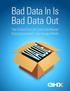 Bad Data In Is Bad Data Out. The Critical Role of Clean Item Master Data in Successful Value Analysis Efforts