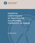 ESSENTIAL COMPETENCIES OF PRACTICE FOR OCCUPATIONAL THERAPISTS IN CANADA THIRD EDITION