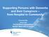 Supporting Persons with Dementia and their Caregivers from Hospital to Community