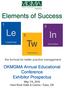 Medical Group Management Association Oklahoma. Elements of Success. Teamwork. the formula for better practice management