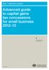 Advanced guide to capital gains tax concessions for small business 2012 13
