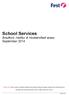School Services Bradford, Halifax & Huddersfield areas September 2014