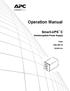 Operation Manual. Smart-UPS C. Uninterruptible Power Supply. Tower 1000/1500 VA. 120/230 Vac. su0813a