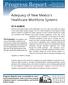 Progress Report. Adequacy of New Mexico s Healthcare Workforce Systems AT A GLANCE