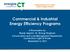 Commercial & Industrial Energy Efficiency Programs