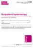 Outpatient hysteroscopy