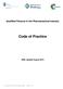Qualified Persons in the Pharmaceutical Industry Code of Practice 2009, updated August 2015