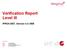 Verification Report Level III