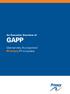 An Executive Overview of GAPP. Generally Accepted Privacy Principles