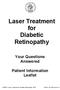Laser Treatment for Diabetic Retinopathy