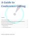 A Guide to Conference Calling