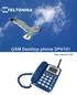 GSM Desktop phone DPH101. User manual v1.00