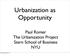 Urbanization as Opportunity