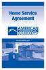 Home Service Agreement