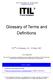 Glossary of Terms and Definitions