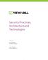Security Practices, Architecture and Technologies