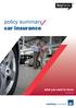 policy summary car insurance