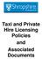 Taxi and Private Hire Licensing Policies and Associated Documents