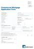 Commercial Mortgage Application Form