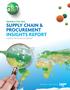 SUPPLY CHAIN & PROCUREMENT INSIGHTS REPORT CANADA, ARE WE FALLING BEHIND?