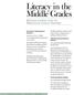 Literacy in the Middle Grades