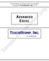 Sample- for evaluation only. Advanced Excel. TeachUcomp, Inc. A Presentation of TeachUcomp Incorporated. Copyright TeachUcomp, Inc.