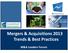 Mergers & Acquisitions 2013 Trends & Best Practices. M&A Leaders Forum