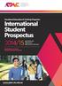 International Student Prospectus 2014/15