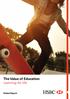The Value of Education Learning for life. Global Report
