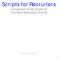 Scripts for Recruiters