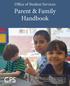 CPS. Parent & Family Handbook. Office of Student Services