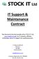 IT Support & Maintenance Contract