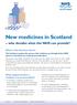 New medicines in Scotland