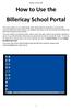 How to Use the Billericay School Portal