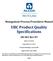 UBC Product Quality Specifications