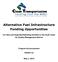 Alternative Fuel Infrastructure Funding Opportunities
