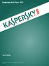 Kaspersky Anti-Virus 2013 User Guide