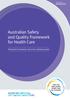 Australian Safety and Quality Framework for Health Care