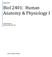Biol 2401: Human Anatomy & Physiology I