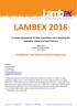 LAMBEX 2016. August 10-12 Lauren Jackson Sports Centre Albury, NSW. Exhibition and Sponsorship Prospectus