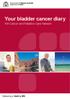 Your bladder cancer diary. WA Cancer and Palliative Care Network