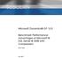 Scalability. Microsoft Dynamics GP 10.0. Benchmark Performance: Advantages of Microsoft SQL Server 2008 with Compression.