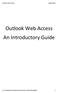 Outlook Web Access An Introductory Guide