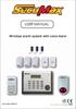 Wireless alarm system with voice dialer